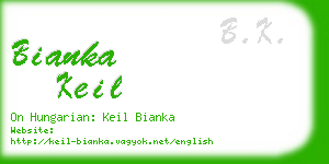 bianka keil business card